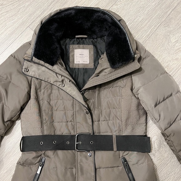 Brown Taupe belted Zara Jacket!!! - Picture 2 of 6